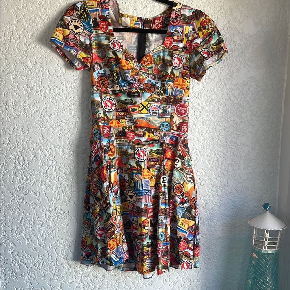 Bernie Dexter Train Print Dress